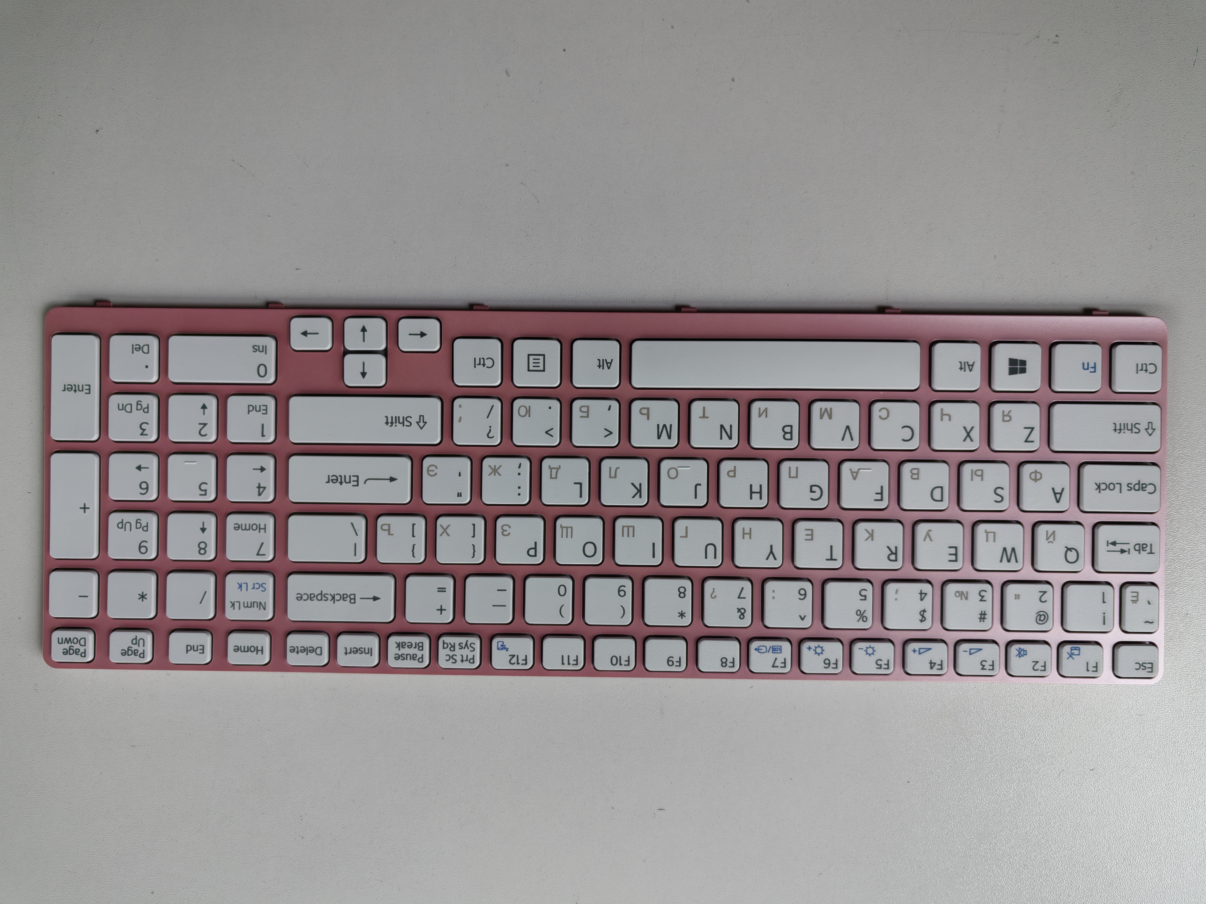 Picture of New Replacement Laptop Keyboard For SONY SVE15 pink FRAME WHITE RU Layout